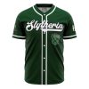 Personalized Slytherin HP AOP Baseball Jersey FRONT Mockup - Anime Jersey Shop