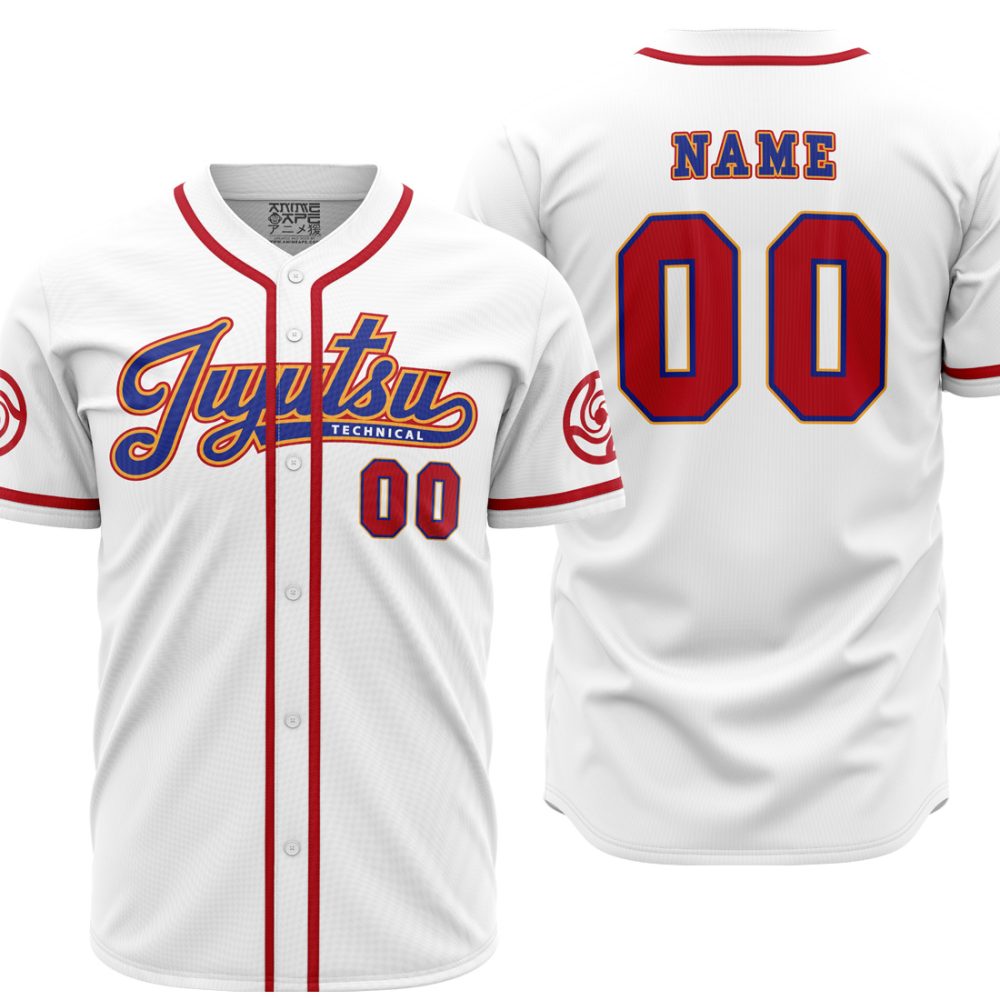 Personalized Tokyo Jujutsu High JK AOP Baseball Jersey MAIN Mockup - Anime Jersey Shop