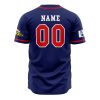 Personalized Training Uniform MHA AOP Baseball Jersey BACK Mockup - Anime Jersey Shop