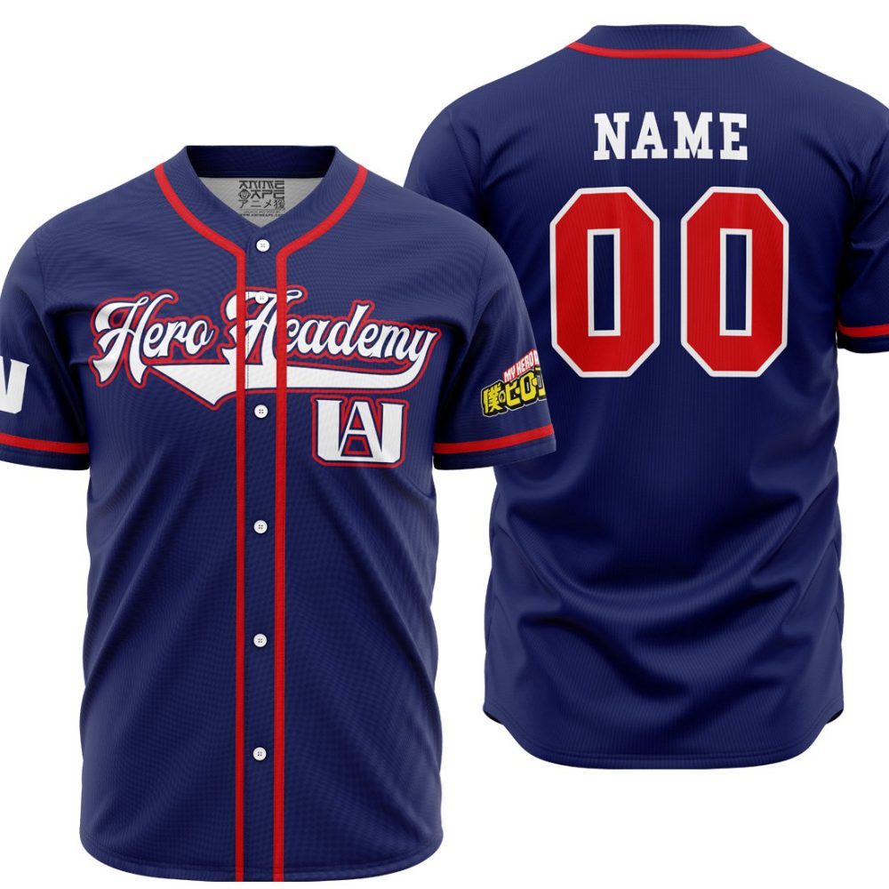 Personalized TrainingUniform MHA AOP Baseball Jersey MAIN Mockup - Anime Jersey Shop