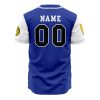 Personalized Triceratops Blue PR AOP Baseball Jersey BACK Mockup - Anime Jersey Shop