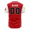 Personalized Tyrannosauruses Red PR AOP Baseball Jersey BACK Mockup - Anime Jersey Shop