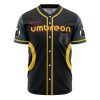 Personalized Umbreon Eeveelution P AOP Baseball Jersey FRONT Mockup - Anime Jersey Shop