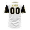 Personalized White Tigers White PR AOP Baseball Jersey BACK Mockup - Anime Jersey Shop