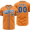 Personalized Z Fighters Goku Dragon Ball Z AOP Baseball Jersey MAIN Mockup 2 - Anime Jersey Shop