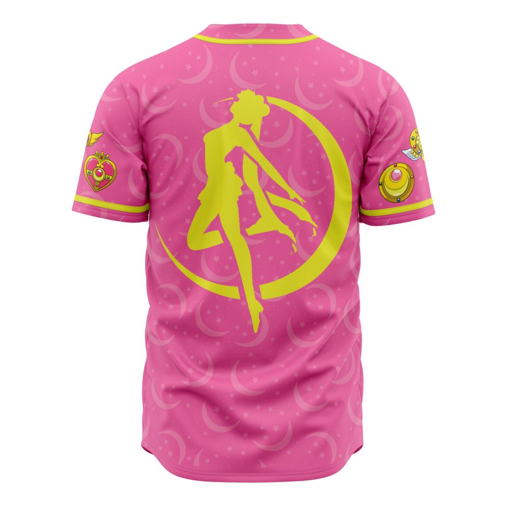 Pretty Guardian V1 Sailor Moon AOP Baseball Jersey BACK Mockup scaled - Anime Jersey Shop