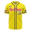 Red Suns Initial D AOP Baseball Jersey AOP Baseball Jersey FRONT Mockup - Anime Jersey Shop