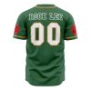 Rock Lee Naruto AOP Baseball Jersey BACK Mockup - Anime Jersey Shop