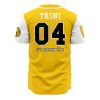 Sabertooths Yellow PR AOP Baseball Jersey AOP Baseball Jersey BACK Mockup - Anime Jersey Shop