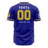 Saiyan Vegeta Dragon Ball Z AOP Baseball Jersey BACK Mockup - Anime Jersey Shop