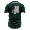 Scouting Regiment Attack on Titan AOP Baseball Jersey BACK Mockup - Anime Jersey Shop