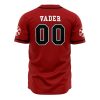 Sith Vader Star Wars AOP Baseball Jersey AOP Baseball Jersey BACK Mockup - Anime Jersey Shop