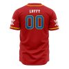 Straw Hats Luffy One Piece AOP Baseball Jersey BACK Mockup - Anime Jersey Shop