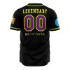 Super Broly DBZ AOP Baseball Jersey BACK Mockup - Anime Jersey Shop