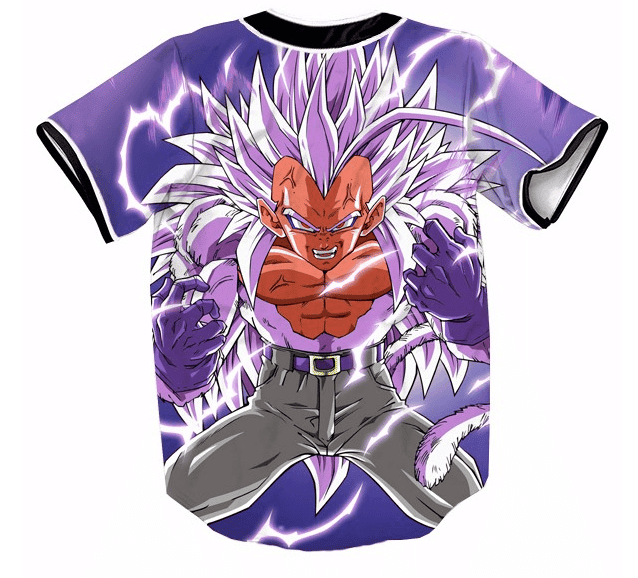 Super Saiyan 5 SSJ5 Gogeta Angry DBZ Streetwear Hip Hop 3D Baseball Jersey 2 - Anime Jersey Shop
