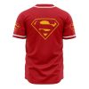 Superman DC Comics AOP Baseball Jersey BACK Mockup - Anime Jersey Shop