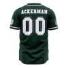 Survey Corps Ackerman Attack on Titan AOP Baseball Jersey BACK Mockup - Anime Jersey Shop