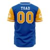 Toad SMB AOP Baseball Jersey BACK Mockup - Anime Jersey Shop