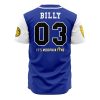 Triceratops Blue PR AOP Baseball Jersey AOP Baseball Jersey BACK Mockup - Anime Jersey Shop