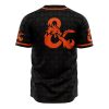 Trippy Dungeons Dragons AOP Baseball Jersey BACK Mockup - Anime Jersey Shop