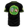 Trippy Rick and Morty AOP Baseball Jersey BACK Mockup - Anime Jersey Shop