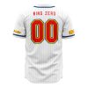 Trippy Wing Zero Gundam AOP Baseball Jersey BACK Mockup - Anime Jersey Shop