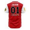 Tyrannosauruses Red PR AOP Baseball Jersey AOP Baseball Jersey BACK Mockup - Anime Jersey Shop
