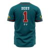 U.A. High School Deku MHA AOP Baseball Jersey AOP Baseball Jersey BACK Mockup - Anime Jersey Shop