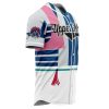 Upper Moons Akaza DS AOP Baseball Jersey SIDE Mockup - Anime Jersey Shop