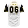 White Tigers White PR AOP Baseball Jersey AOP Baseball Jersey BACK Mockup - Anime Jersey Shop
