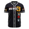 WhoThe Big 3 V1 AOP Baseball Jersey AOP Baseball Jersey FRONT Mockup - Anime Jersey Shop