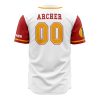 Whore Island Ocelots Archer AOP Baseball Jersey AOP Baseball Jersey BACK Mockup - Anime Jersey Shop