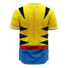 Wolverine Marvel AOP Baseball Jersey BACK Mockup - Anime Jersey Shop