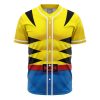 Wolverine Marvel AOP Baseball Jersey FRONT Mockup - Anime Jersey Shop