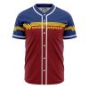 Wonder Woman DC Comics AOP Baseball Jersey FRONT Mockup - Anime Jersey Shop