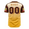 Woody Toy Story AOP Baseball Jersey BACK Mockup - Anime Jersey Shop