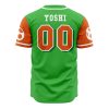 Yoshi SMB AOP Baseball Jersey BACK Mockup - Anime Jersey Shop