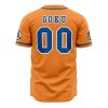 Z Fighters Goku Dragon Ball Z AOP Baseball Jersey BACK Mockup - Anime Jersey Shop