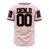 denji devil hunter v2 Baseball Jersey back - Anime Jersey Shop