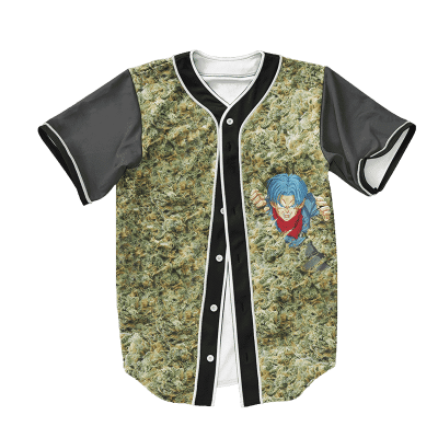 Dragon Ball Z Trunks Pool of Weed Art Baseball Jersey - Anime Jersey Shop