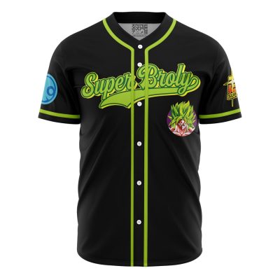 Super Broly DBZ AOP Baseball Jersey FRONT Mockup 1 - Anime Jersey Shop