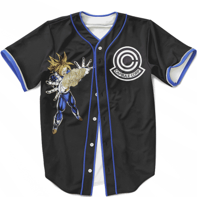 Future Trunks Blasting You With A Nug Capsule Corp Stylish Baseball Jersey 1 - Anime Jersey Shop