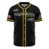 Night Kids Initial D AOP Baseball Jersey AOP Baseball Jersey FRONT Mockup - Anime Jersey Shop